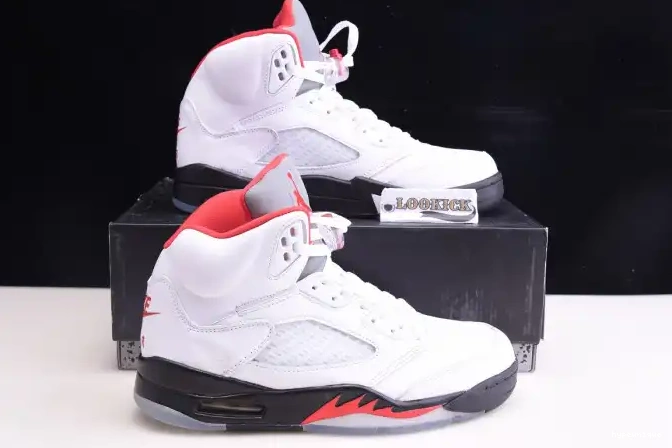 HYPE Tongue 5 DA1911-102 Jordan Retro Red (2020) Air Silver Fire 0418